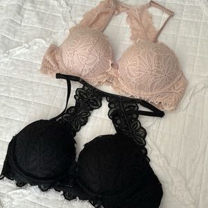Victoria’s Secret Pink Push-up Underwire Lacy Bras